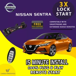 100% Plug & Play Remote Start fits: 2020-2024 Nissan Sentra w/ Push To Start - Picture 1 of 6