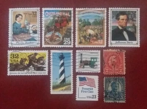 US 1924-2002 Postally Used Selection Civil War WWII Presidents etc F-XF 1954 - Picture 1 of 2