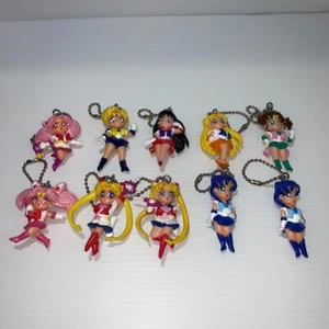 Rare Vintage Sailor Moon Figure Set Collectible Toys 10 Pieces Lot Jp - Picture 1 of 5