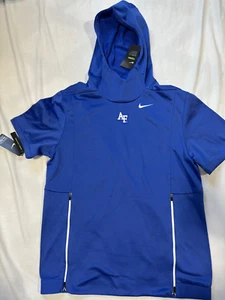 Felpa con cappuccio US Air Force Academy Falcons uomo manica corta media nuova con etichetta Nike Therma-Fit - Foto 1 di 8