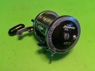 COJINETES DE CARRETE DE PESCA CONVENCIONALES DE ALTA VELOCIDAD PENN JIGMASTER 505HS NO BUJES Foto 1 de 4