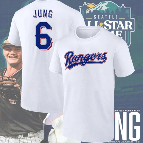 HOT!!! NEW Josh Jung #6 player Name Texas Rangers 2023 Baseball Team T Shirt For Cover