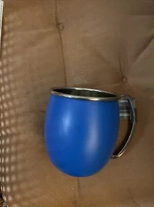 CROFTON STAINLESS STEEL MOSCOW MULE DRINK CUP MUG Color Royal Blue - Picture 1 of 4