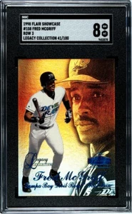 1998 Flair Showcase #108 Fred McGriff 	Row 3 SGC 8 NM MINT Braves Legacy /100 - Picture 1 of 2