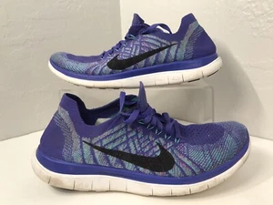 Nike Free 4.0 Flyknit Women's Size 8 Running Shoes Racer Blue - Picture 1 of 14