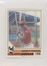 1988-89 Venezuelan Winter League Stickers Johnny Paredes #194 Rookie RC