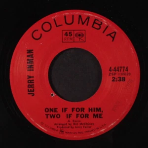 JERRY INMAN: mississippi woman / one if for him, two, if for me COLUMBIA 7" - Picture 1 of 2