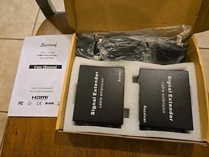 4K HDMI KVM Extender Over Cat5e/Cat6 Cable Extender Adapter up to 394ft New - Picture 1 of 15
