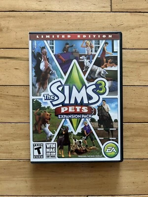 THE SIMS 3:PETS EXPANSION PACK *COMPLETE PC DVD-ROM* - Image 1 of 4