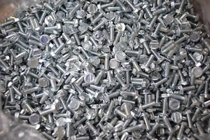 #6-32 x 3/8 Hex Head Machine Screw Zinc  Lot of 100 - Picture 1 of 3