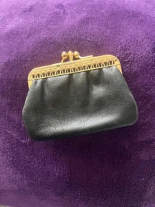 Elegante Geldbörse für Damen aus Leder ca. 50-60er, Vintage Top - Bild 1 von 2