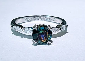 Fragrant Jewels Fashion Ring Size 7 Multicolored Stone ENGRAVED “You grow girl” - Picture 1 of 1