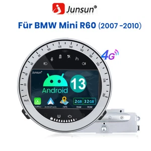 64GB Android 13 GPS Autoradio Navi DAB+CarPlay DTV SWC OBD2 für BMW Mini Cooper - Bild 1 von 7