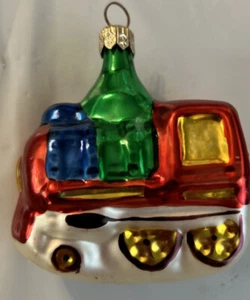 Pair Vintage Mercury Glass Ornaments Christmas - Picture 1 of 3