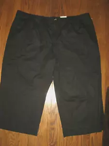 NEW womens plus size Sonoma 5X ankle pant wide leg opening relaxed fit black - Picture 1 of 2