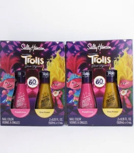 Sally Hansen Insta Dri LIMITED EDITION Nail Polish Popalicious & Viva Power 4 ct - Picture 1 of 3