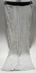 Pantalones acampanados de malla blanca medianos Mary Q de Nueva York - Imagen 1 de 4