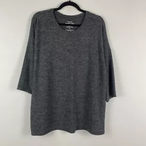 Torrid Relaxed Fit Super Soft Plush Crew Neck Dolman Sleeve Tee Size 1X Gray - Picture 1 of 11