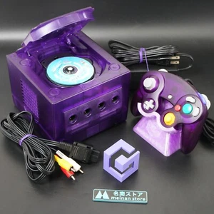 Nintendo GameCube Translucent Purple Shell Console NTSC U-C/J Region Switch Mod - Picture 1 of 15