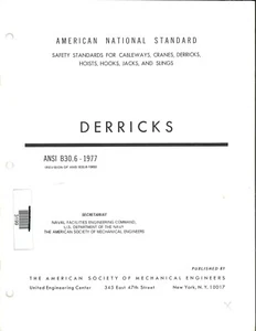ANSI B30.6-1977 - Derricks - Picture 1 of 3