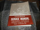 Chevrolet Chassis Service Manual 1970 Chevelle Camaro Monte Carlo 1969 Corvette