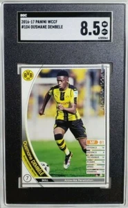 Tarjeta de novato Panini WCCF #104 2016 Ousmane Dembele radiocontrol SGC 8,5 casi nueva - Nueva York + Barcelona - Imagen 1 de 2