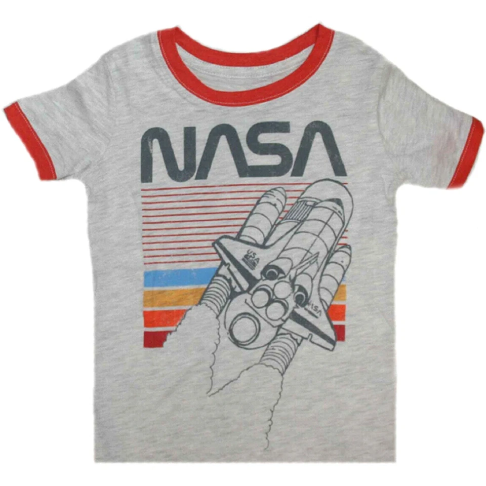 NASA Space Shuttle with Boosters Little & Big Boy's T-Shirt - NWT - Image 1 of 1
