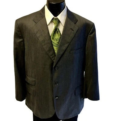 Holland Sherry Savile Row BESPOKE Sport Coat Wool Jacket SURGEON CUFF Blazer 46 - Image 1 of 4
