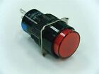 2pcs 250VAC 3A 3 Pins Red 1NO 1NC Contact 16mm Hole Momentary Push Button Switch
