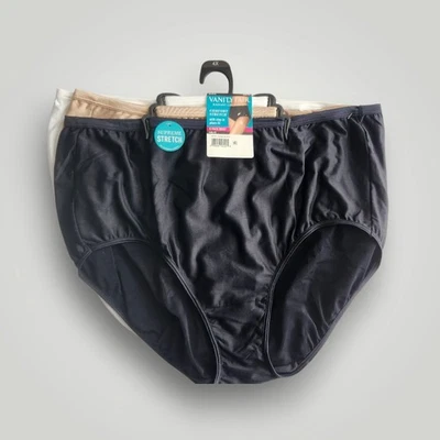 Vanity Fair Mujer Blanco Beige Negro Calzoncillos Ropa Interior Bragas 11/4XL Lote de 3 Foto 1 de 3
