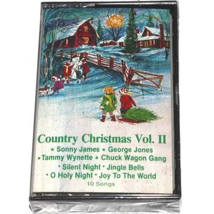 Country Christmas Vol. 2 (Cassette Tape 1990) Holiday Music NEW SEALED - Picture 1 of 4