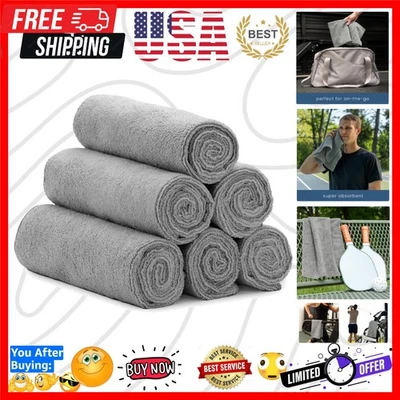 Toallas de Microfibra para Gimnasio, Toalla de Yoga para Hogar y Bolsa de Gimnasio, 16 Pulgadas x 27 Pulgadas, 6... Foto 1 de 4