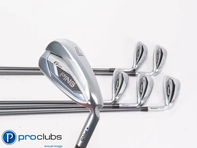 Nice Ping G425 7-PW,UW,SW IRON SET Blue Dot TFC80 Senior Flex Graph +1/2" 463314 - Image 1 of 4