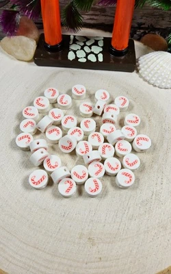 200 piezas Arcilla Polimérica Fimo Espaciador Heishi Navidad Bastón de Caramelo Cuentas Suministros Hágalo Usted Mismo Foto 1 de 2