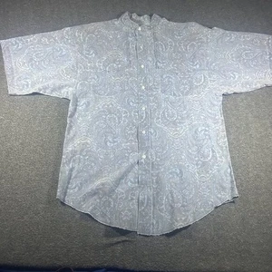 Vintage Panhandle Slim Western Hemd Medium Paisley Knopfleiste Band Kragen USA - Bild 1 von 9