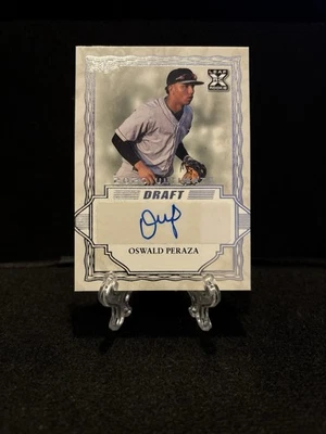 Oswald Peraza 2020 Leaf Ultimate Draft Autograph #BA-OP1 New York Yankees - Image 1 of 2