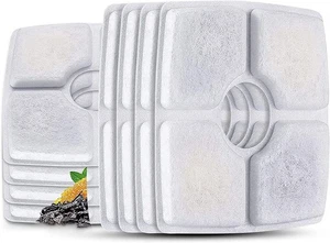 ¡NUEVO EN CAJA! Paquete de 8 filtros de fuente de agua para gatos mascotas aptos para Top Square 84 oz/2,5 L ¡ENVÍO GRATUITO! - Imagen 1 de 6