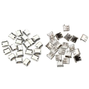 80Pcs Socket Connector - 20Pcs USB Female Type a 4-Pin DIP Right Angle Plug7878 - Bild 1 von 10