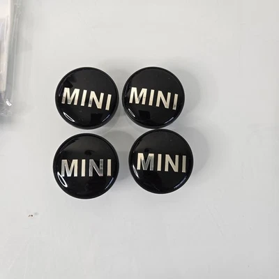 MINI Cooper Wheel Center Cap and Emblem Set  4 OEM 224059-10 2011-2012-2013-2014 - Image 1 of 2