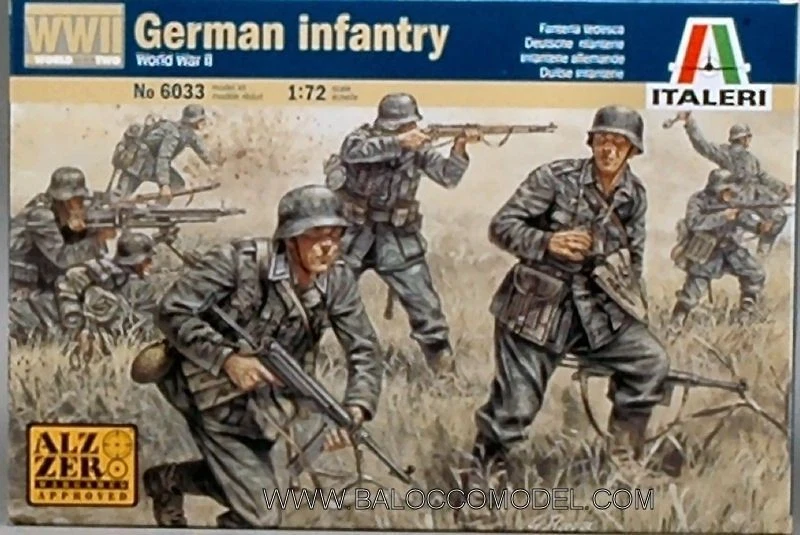 Italeri IT6033 GERMAN INFANTRY KIT 1:72 Modellino - Immagine 1 di 1