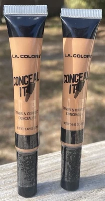 Lot of (2) L.A. COLORS Conceal It Cover & Correct Concealer DEEP CC568 - Image 1 of 4