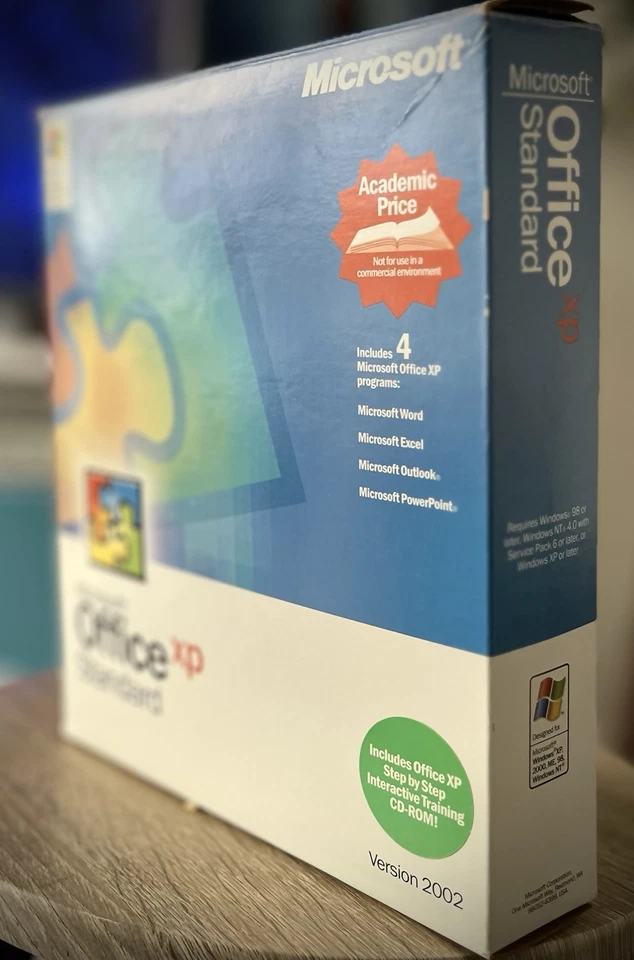 MICROSOFT Office Standard XP Vintage Big Box Vers. Complete + Documentation F SH - Image 1 of 4