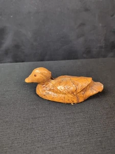 Estatuilla de pato hoja de tabaco señuelo Carolina del Norte pequeña 6" de ancho - Imagen 1 de 6
