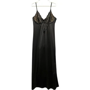 Popilush Kleid Damen 2XL Satin Spitze Maxi Slip Dessous Shapewear Nachthemd - Bild 1 von 5
