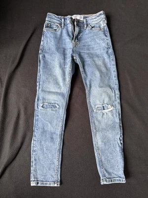 👉🔥👖Abercrombie Niños Niños Calce Ajustado/Cónico Talla:9/10. Jeans de 5 bolsillos. A+ Foto 1 de 4