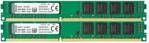 KINGSTON Low Profile 16GB DDR3 (2X 8GB) 2RX8 PC3 12800 1600 Desktop Memory Ram - Picture 1 of 1