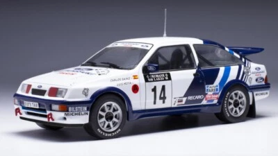 MODELLINO AUTO STATICO IXO FORD SIERRA #14 SAINZ 1000 LAGHI RALLY 1988 1/24 - Immagine 1 di 4