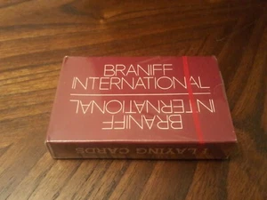 Braniff International Airways Spielkartendeck - ungeöffnete braune Box - Bild 1 von 6
