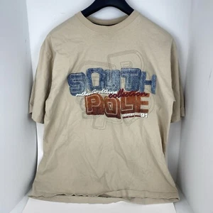 Vintage Southpole T Shirt Short Sleeve 3D Embroidered Crew Neck Size Large Y2K - Picture 1 of 5