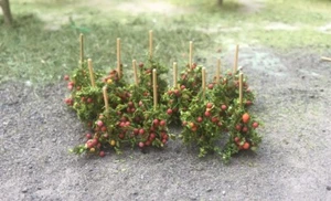 MP SCENERY 16 Apple Vines HO Scale Model Railroad Farm Layout Handmade - Picture 1 of 1